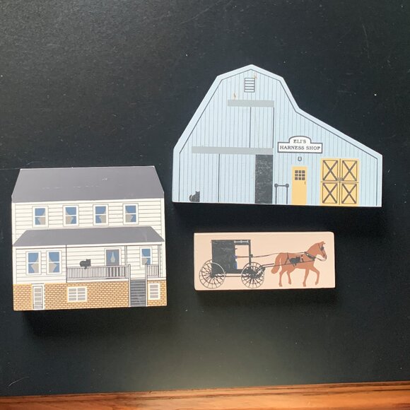 FALINES THE CAT'S MEOW OHIO AMISH SERIES- JONAS TROYER HOME & ELI'S HARNESS SHOP - Picture 1 of 5